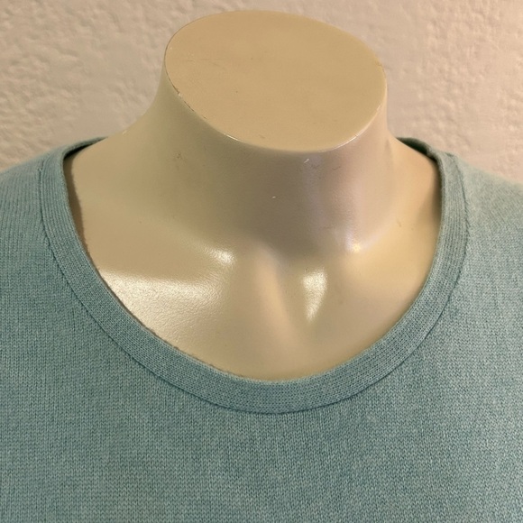 SUTTON CASHMERE turquoise 2 piece set LARGE as is - Picture 5 of 16